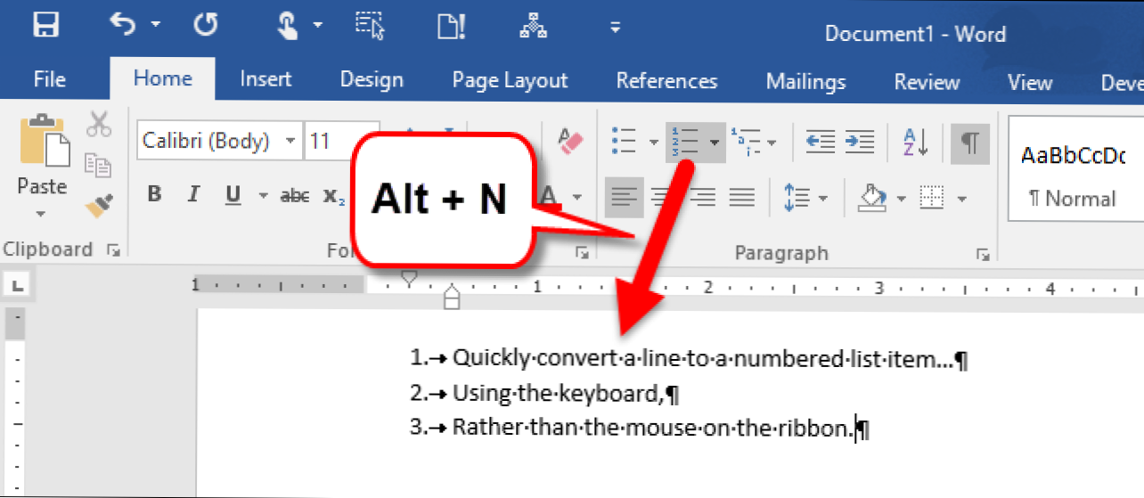 Cara Membuat Daftar Bernomor di Word Menggunakan Keyboard (Bagaimana caranya)