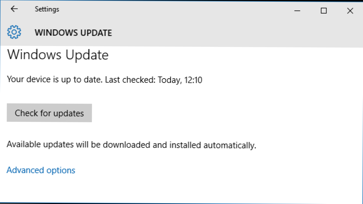 Cum se creează o comandă rapidă pentru Windows Update în Windows 10 (Cum să)