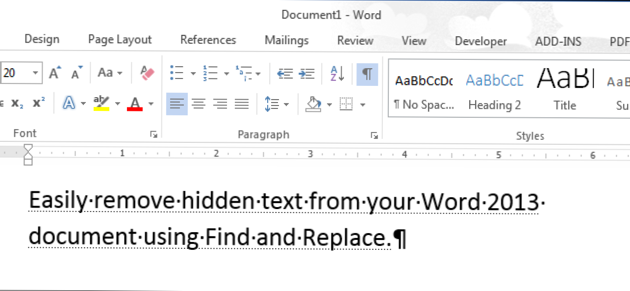 Jak szybko usunąć ukryty tekst z dokumentu w programie Word (Jak)