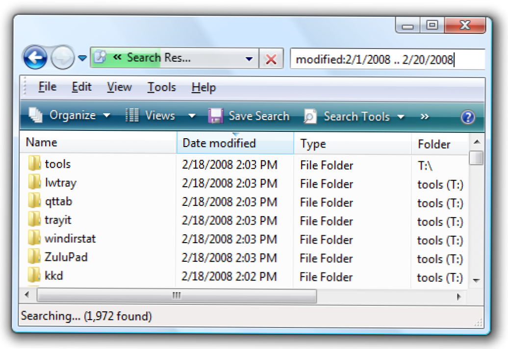 Cum se caută fișiere dintr - o anumită gamă de date în Windows Vista și 7 (Cum să)