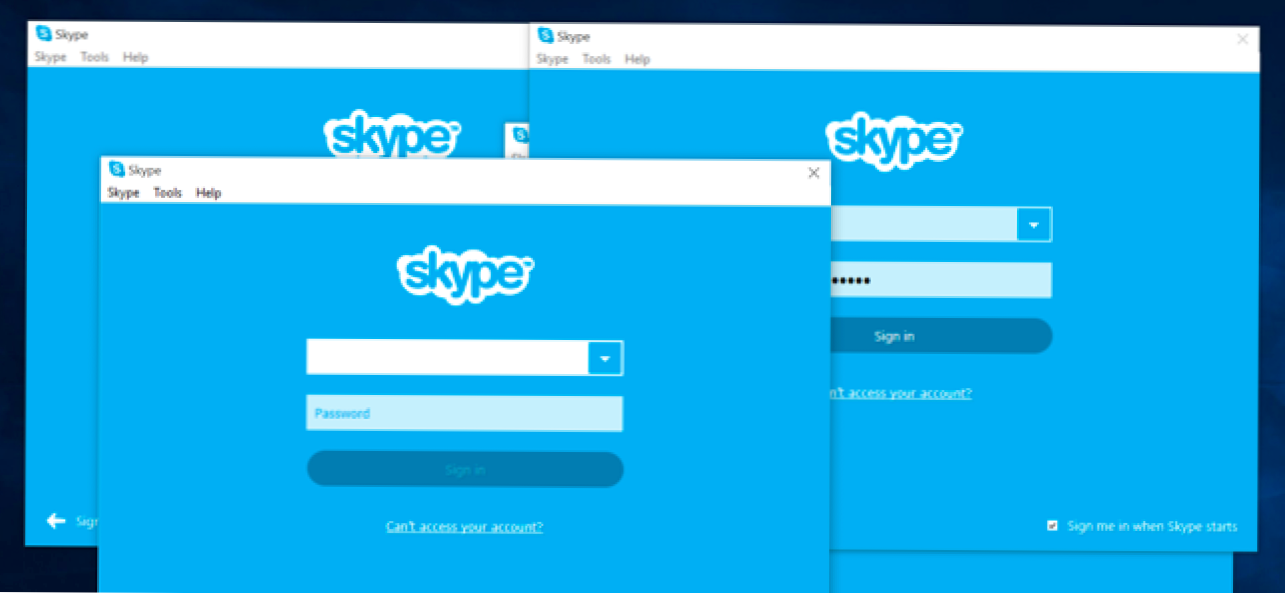 Jak zalogować się na dwa lub więcej kont Skype na raz (Jak)