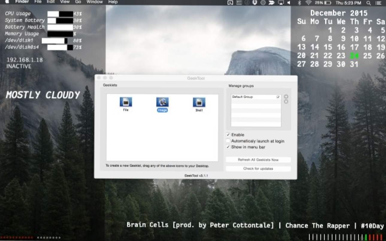 Cum se utilizează Geektool pentru personalizarea desktop-ului Mac (Cum să)