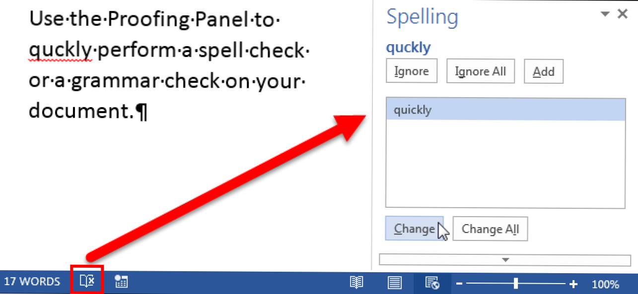 Cara Menggunakan Panel Proofing di Word (Bagaimana caranya)