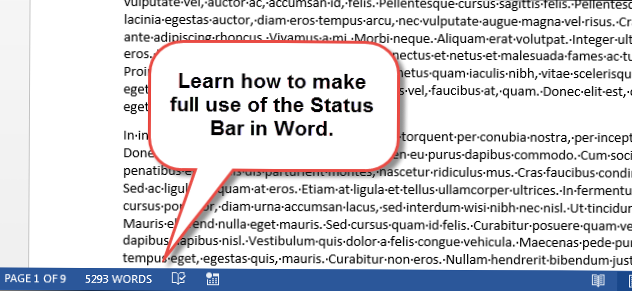 Cara Menggunakan Bilah Status di Word (Bagaimana caranya)