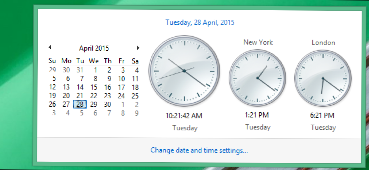 Cara Melihat Banyak Zona Waktu pada Jam Baki Sistem pada Windows 8.1 (Bagaimana caranya)