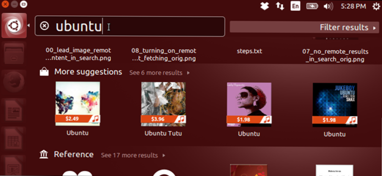Cara Menonaktifkan Pengambilan Konten Online Saat Menelusuri di Ubuntu 14.04 (Bagaimana caranya)