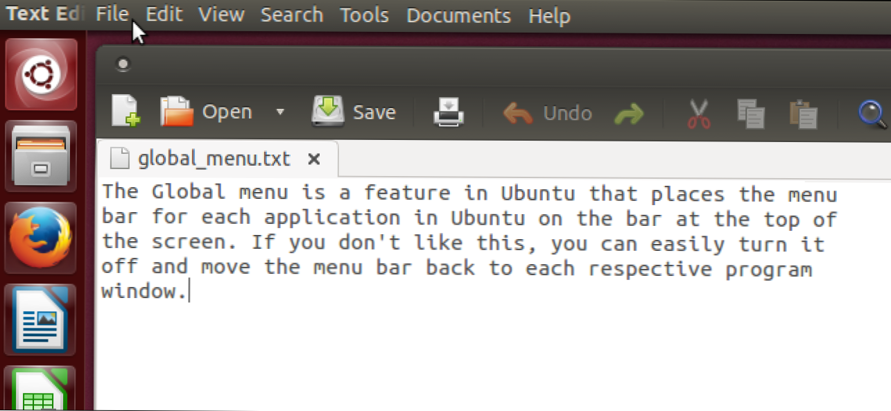Jak wyłączyć globalne menu w Ubuntu 13.10 (Jak)