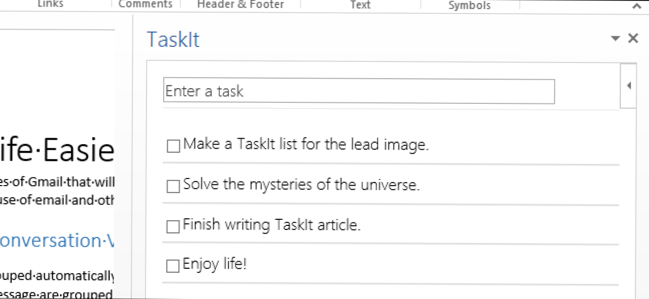 Jak łatwo śledzić listę rzeczy do zrobienia za pomocą aplikacji TaskIt w programie Word 2013 (Jak)