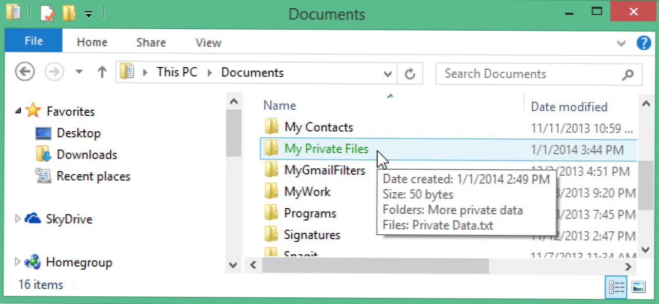 Jak zaszyfrować pliki i foldery w Windows 8.1 Pro przy użyciu EFS (Jak)