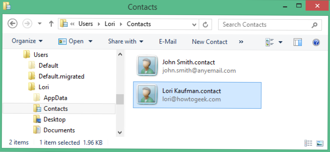 Kako uvesti kontakte i izvoz kontakata iz mape Windows kontakti (Kako da)