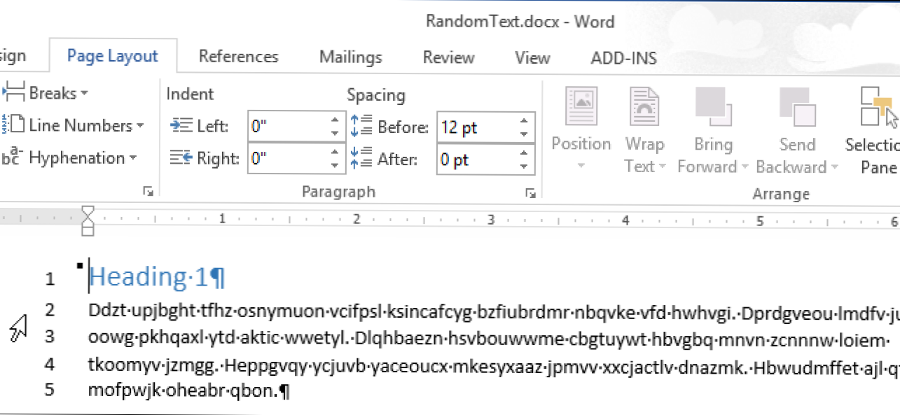 Jak numerować linie w marginesach w programie Word 2013 (Jak)