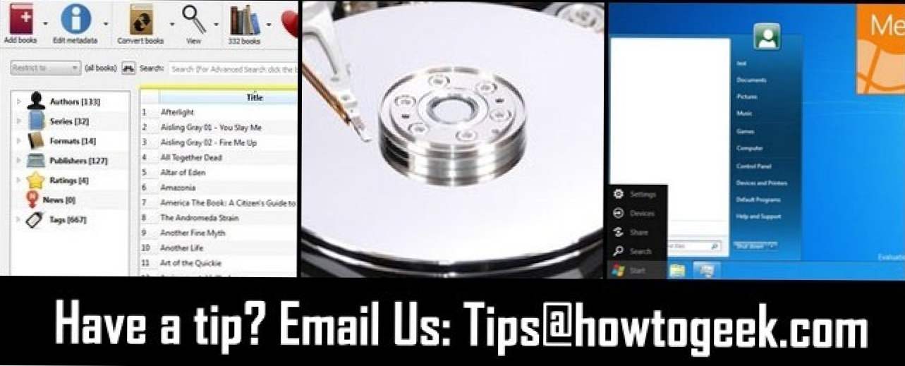 Din caseta de sfaturi: rulați serverul de conținut Caliber din linia de comandă, scorând HDD-urile pe meniul ieftin și meniul Windows 8 Tweaking (Cum să)