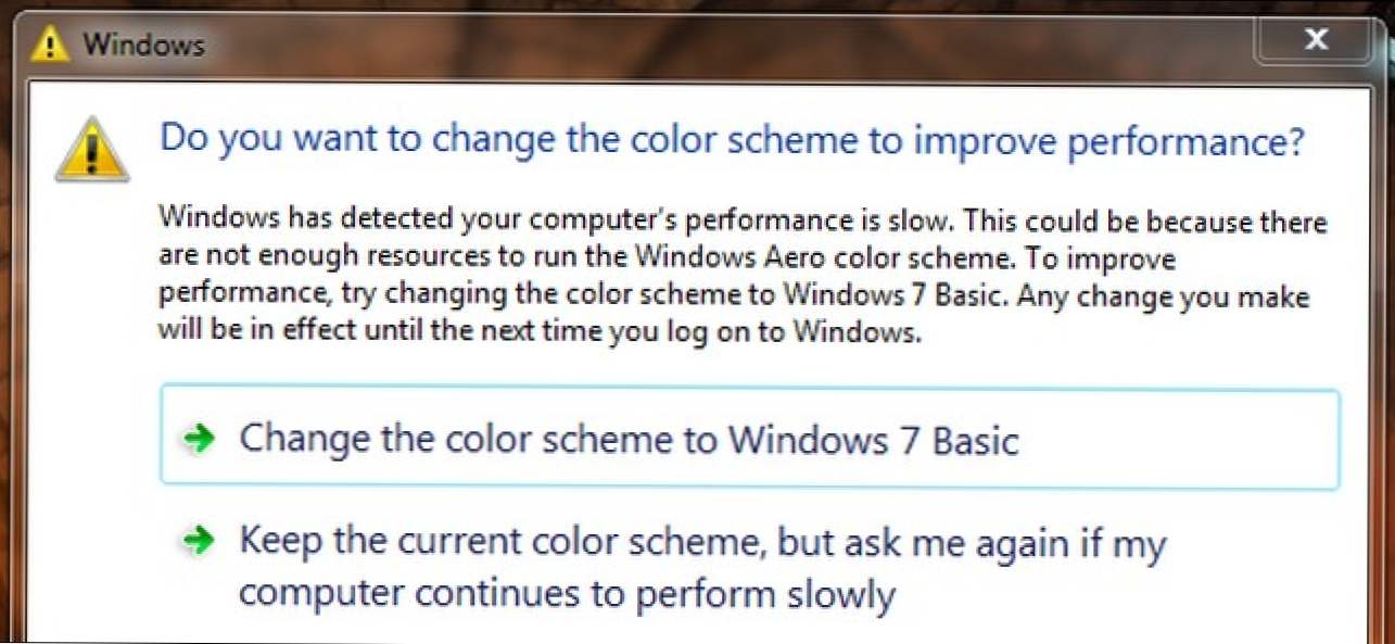 Cum pot dezactiva avertismentele Aero Performance ale Windows 7? (Cum să)