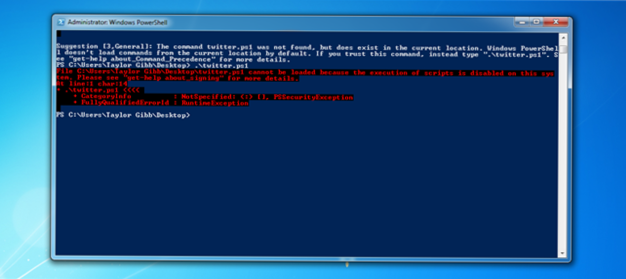 Miten PowerShell-komentotiedostojen suorittaminen Windows 7: ssa sallitaan (Miten)