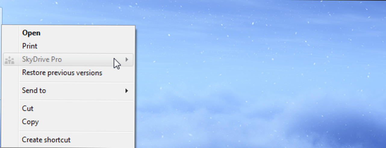 Cum să eliminați SkyDrive Pro din meniul contextual cu clic dreapta (Cum să)