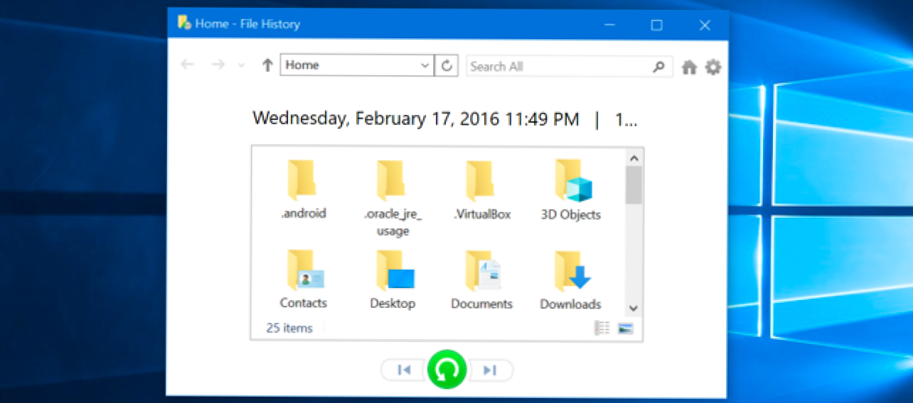 Cum se utilizează Istoricul fișierelor Windows pentru a crea copii de rezervă ale datelor (Cum să)