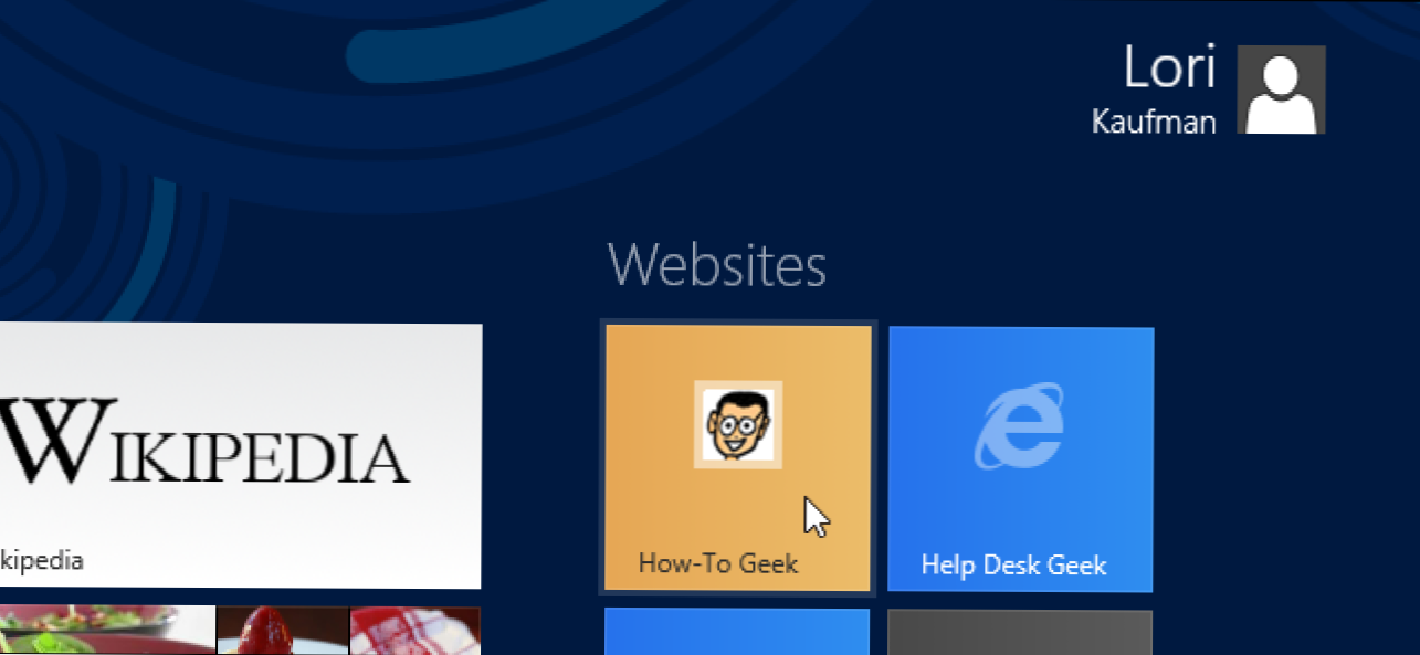 Puneți site-urile Web preferate pe ecranul de pornire Metro din Windows 8 (Cum să)
