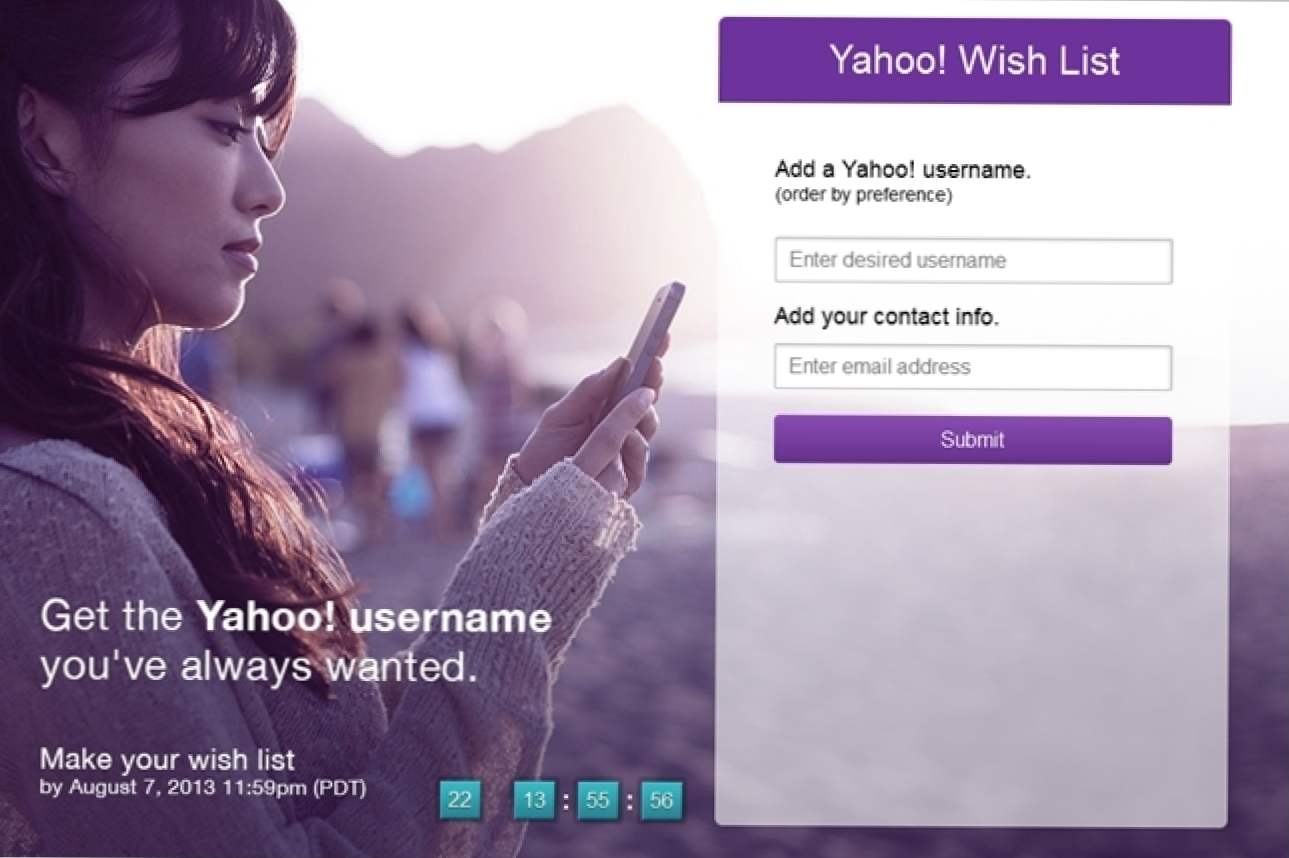 Rejestracja do roszczenia Nieaktywne identyfikatory użytkowników Yahoo są teraz otwarte (Jak)