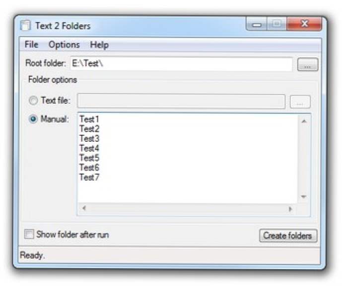 Text2Folders Adalah Pembuat Folder Batch Sederhana (Bagaimana caranya)