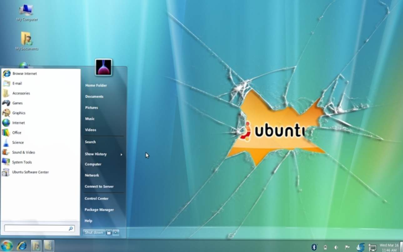 Jak sprawić, by system Ubuntu Linux wyglądał jak Windows 7 (Jak)