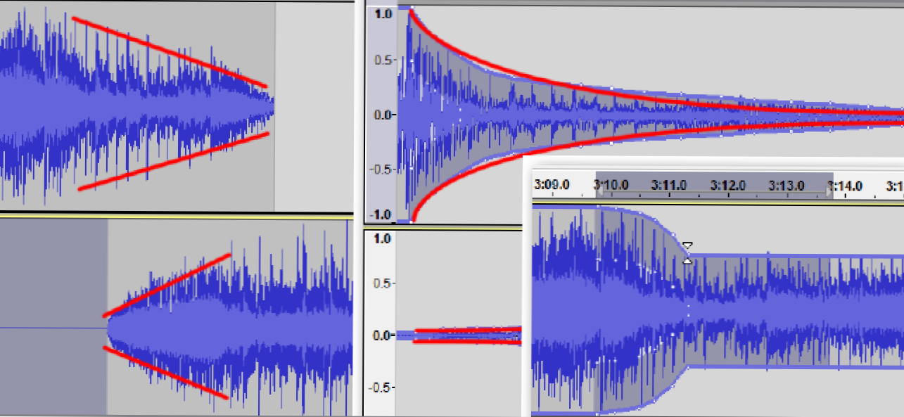 Kuinka käyttää Crossfade Audacityssä saumattomien siirtymien välillä ääniraitojen välillä (Miten)