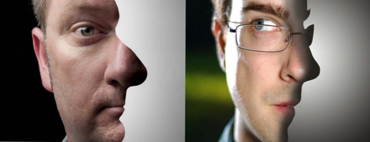 Trik Photoshop Bodoh: Buat Potret Ganda Ilusi Optik (Bagaimana caranya)