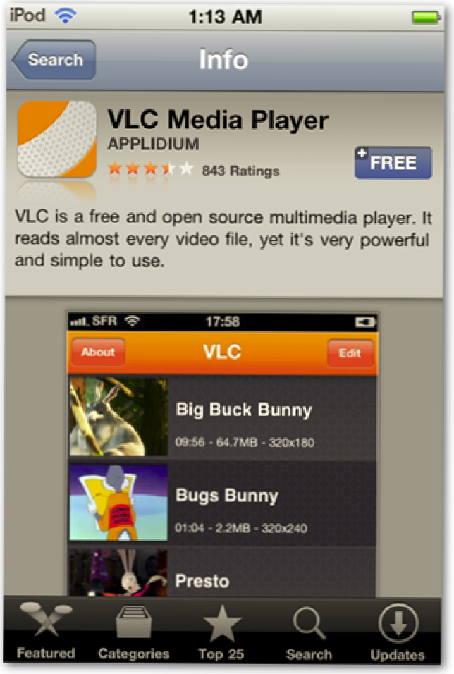 Gledajte gotovo sve vrste video datoteka s VLC za iPod i iPhone (Kako da)