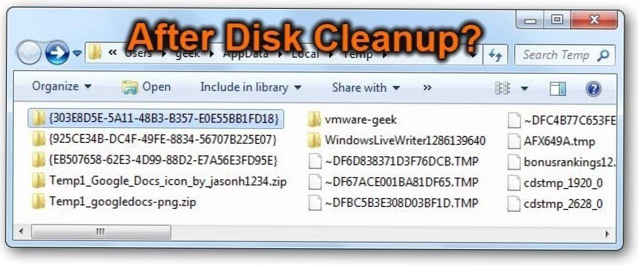 Защо не почистване на диска Изтрийте всичко от Temp Folder? (Как да)
