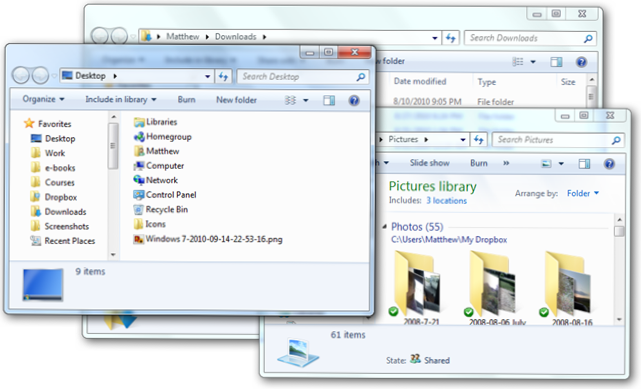 Lisää rasteroitu selailu Resurssienhallintaan Windows 7: ssä (Miten)