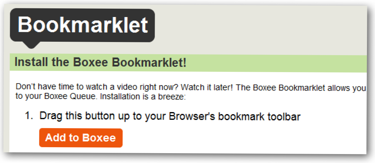 Tambahkan Video ke Antrean Boxee Anda Langsung dari Browser Anda (Bagaimana caranya)