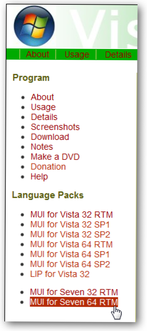 Променете езика на потребителския интерфейс във Vista или Windows 7 (Как да)