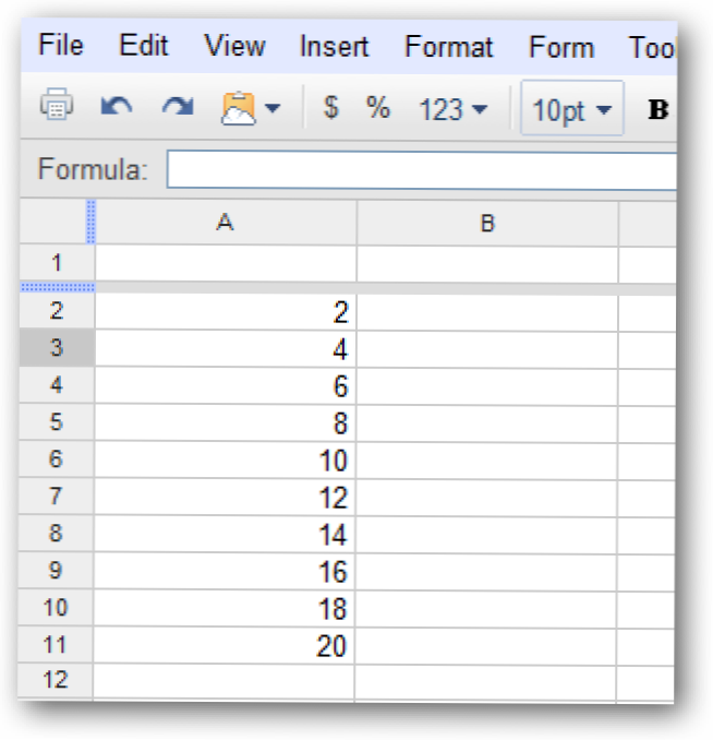Konwertuj wiersz na kolumnę (lub wstecz) w Arkuszach kalkulacyjnych Google Docs (Jak)