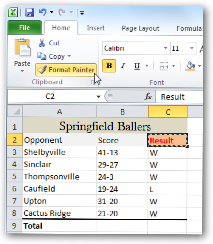 Copiați formatul Excel Formatarea modului simplu cu formatul Painter (Cum să)