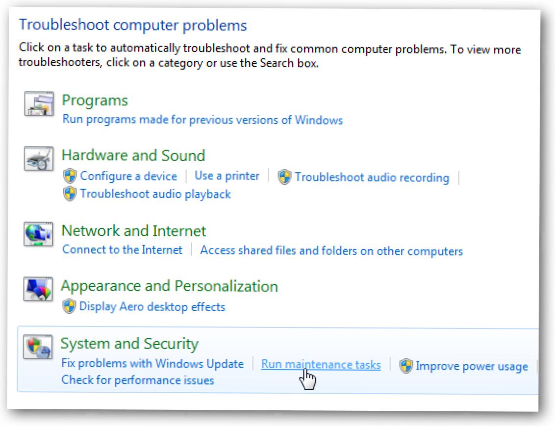 Utwórz skrót do rozwiązywania problemów z systemem Windows 7 przy użyciu funkcji Konserwacja systemu (Jak)