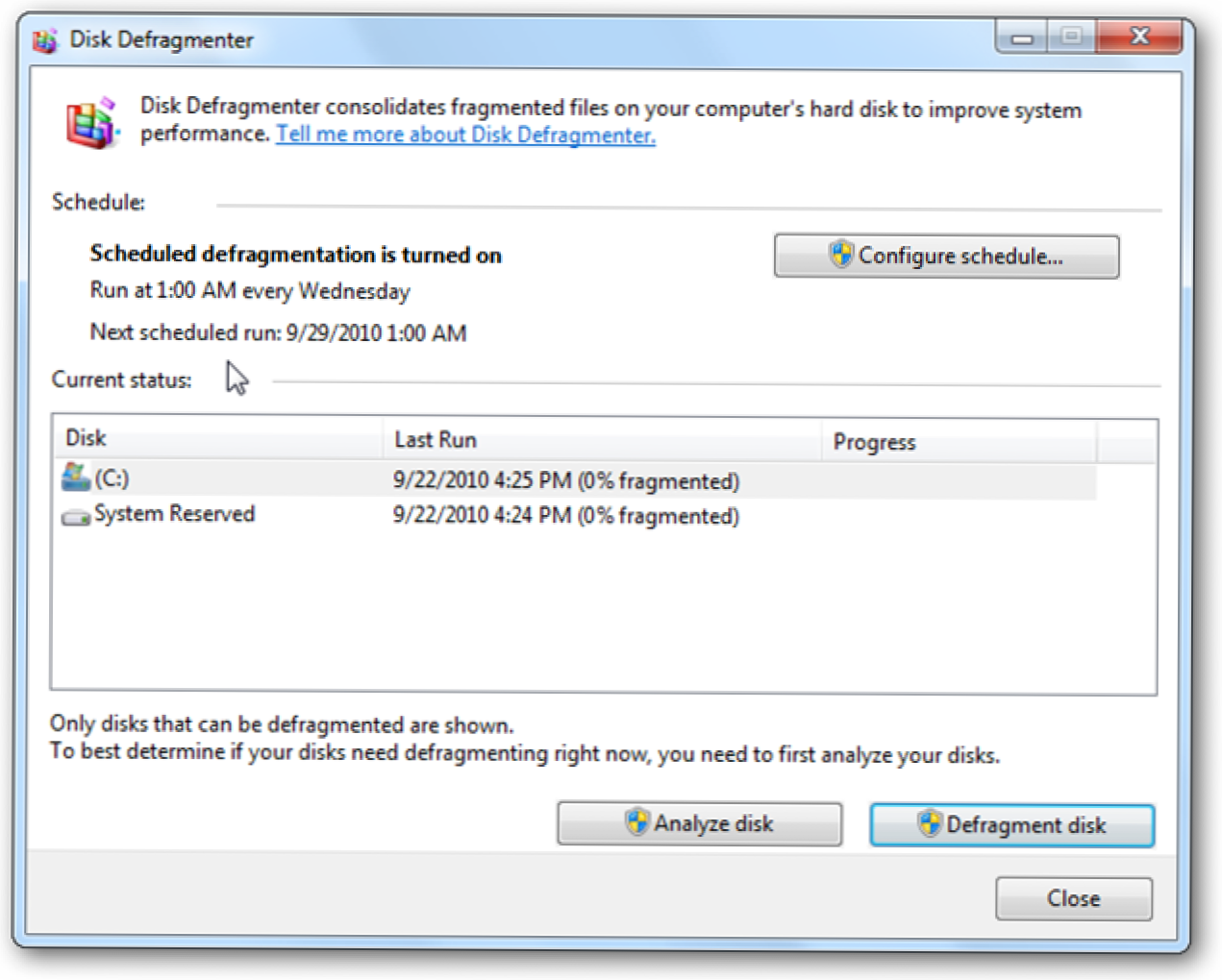 Stwórz swój własny system Windows 7 Style Automatic Defrag w systemie Windows XP (Jak)