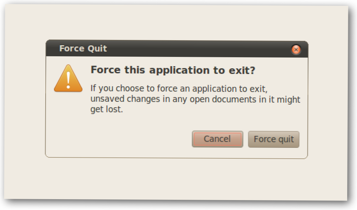 Force lopettaa vastaamattoman graafisen sovelluksen Ubuntussa (Miten)