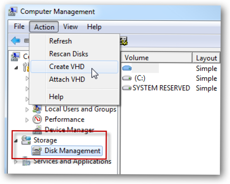 Cum se face copierea de rezervă a datelor pe un hard disk virtual în Windows 7 (Cum să)