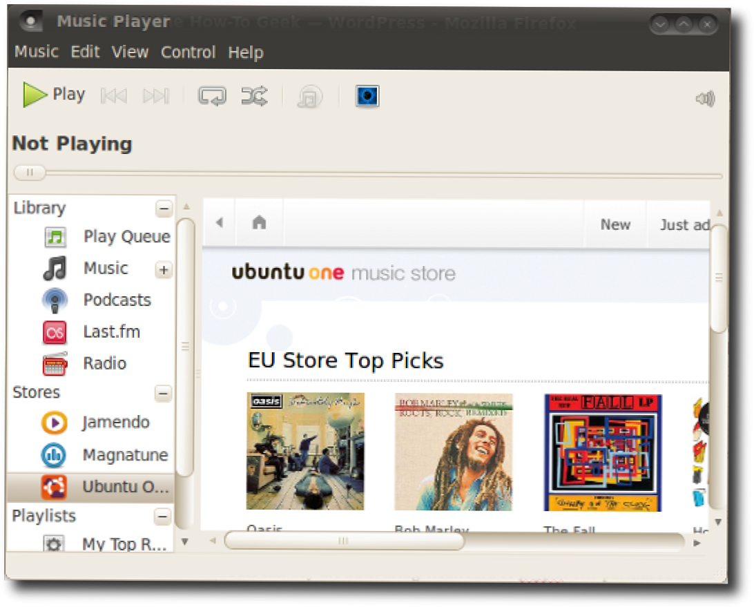 Lucid Lynx dolazi opskrbljen Ubuntu One Music Storeom (Kako da)