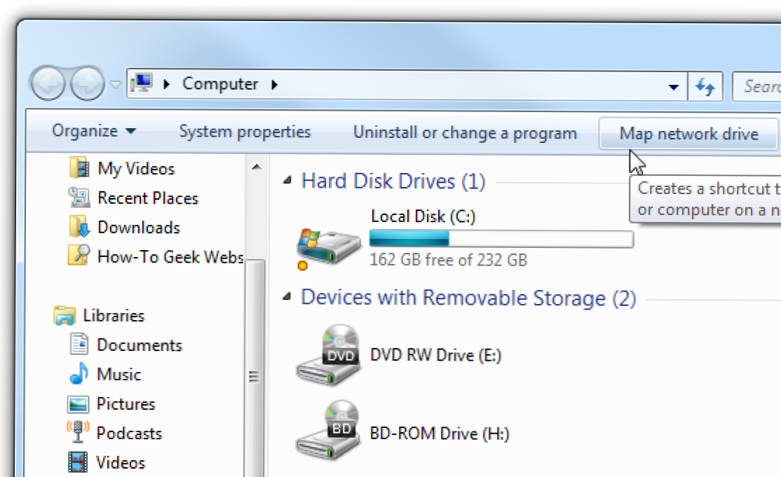 Petakan Drive Jaringan dari XP ke Windows 7 (Bagaimana caranya)