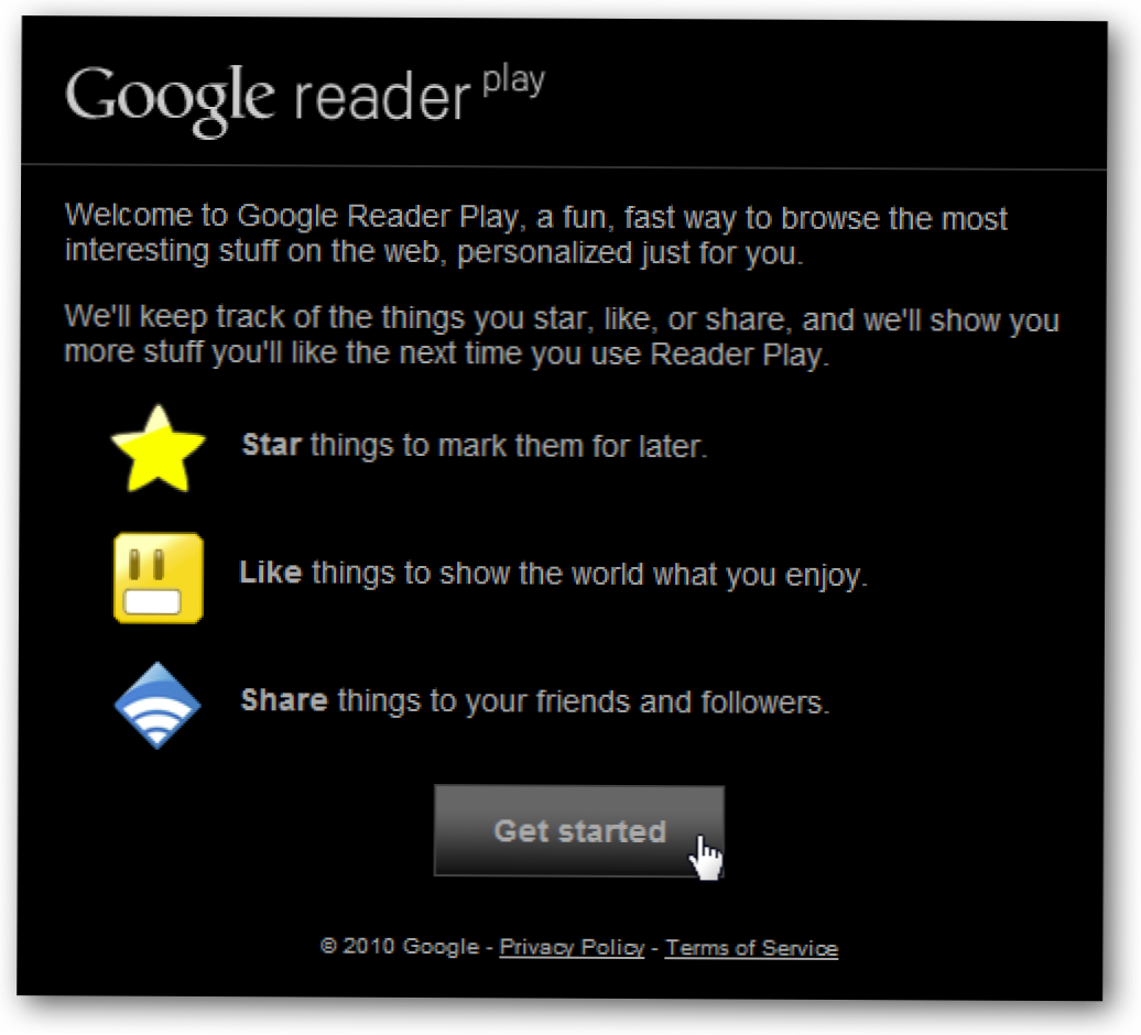 Rulați Google Reader Play pe Windows 7 Media Center (Cum să)
