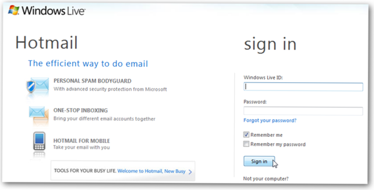 Screenshot Tour: Uusi Hotmail Aalto 4 (Miten)