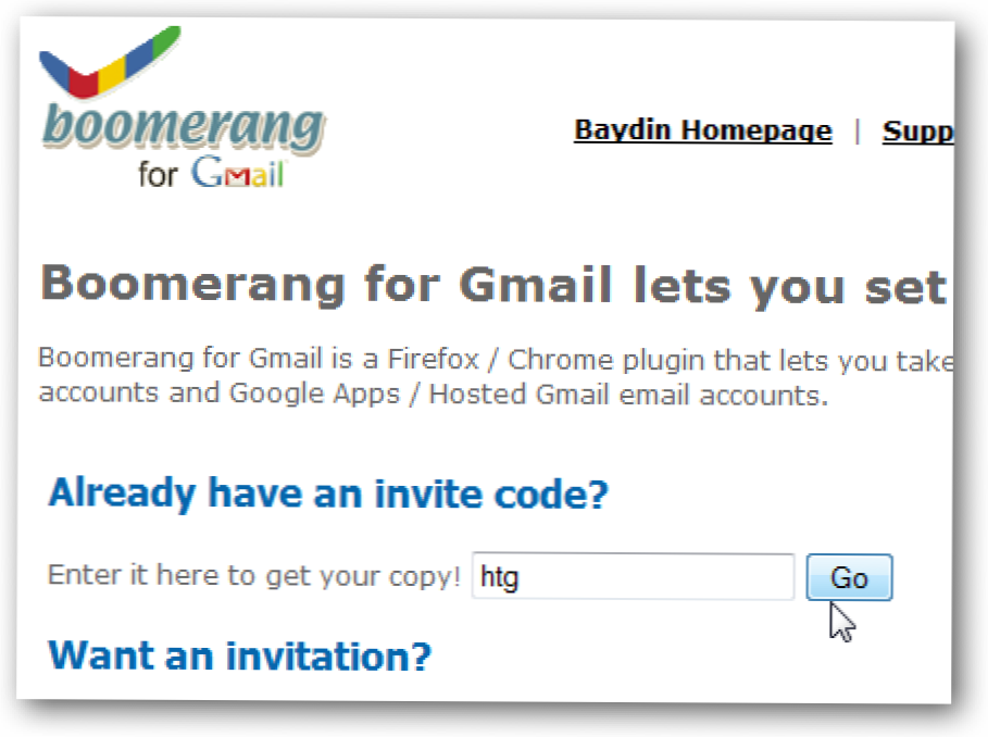 Lähetä tai vastaanottaa sähköpostiviestejä Gmailissa aikataulustasi Boomerangilla (ja olemme kutsuneet) (Miten)