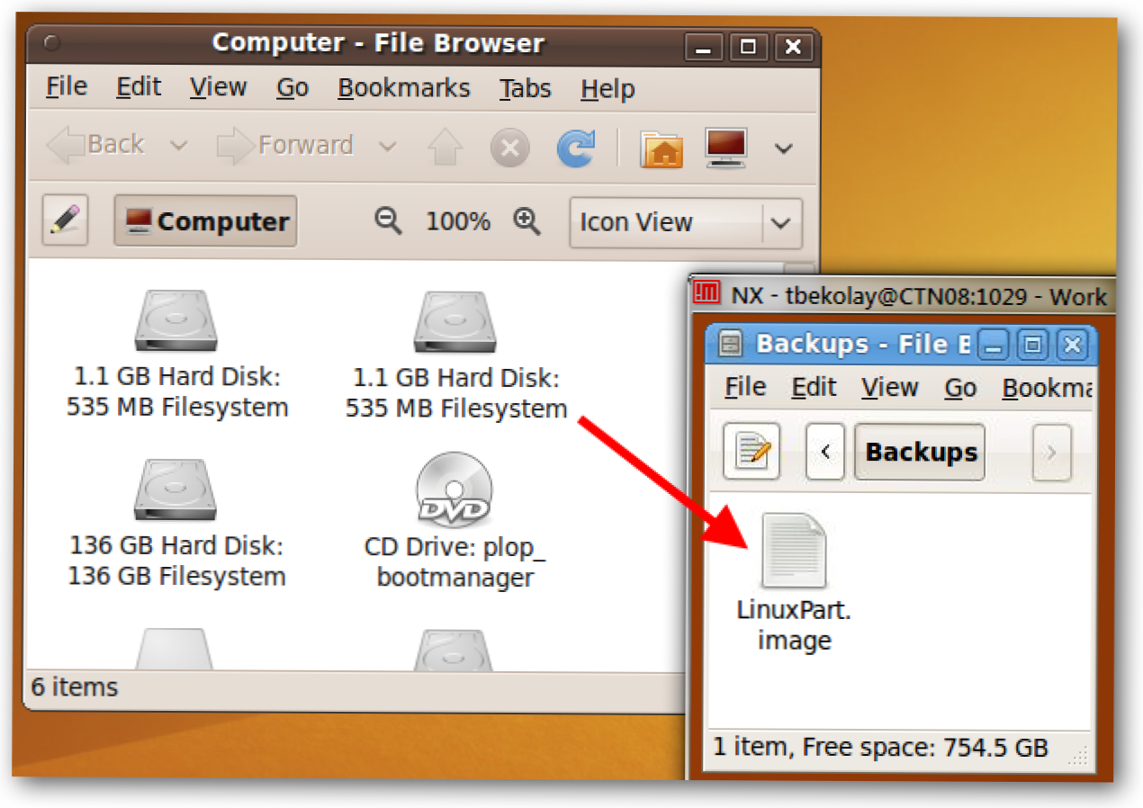 Mentransfer Gambar Drive Melalui Jaringan Menggunakan Live CD Ubuntu (Bagaimana caranya)