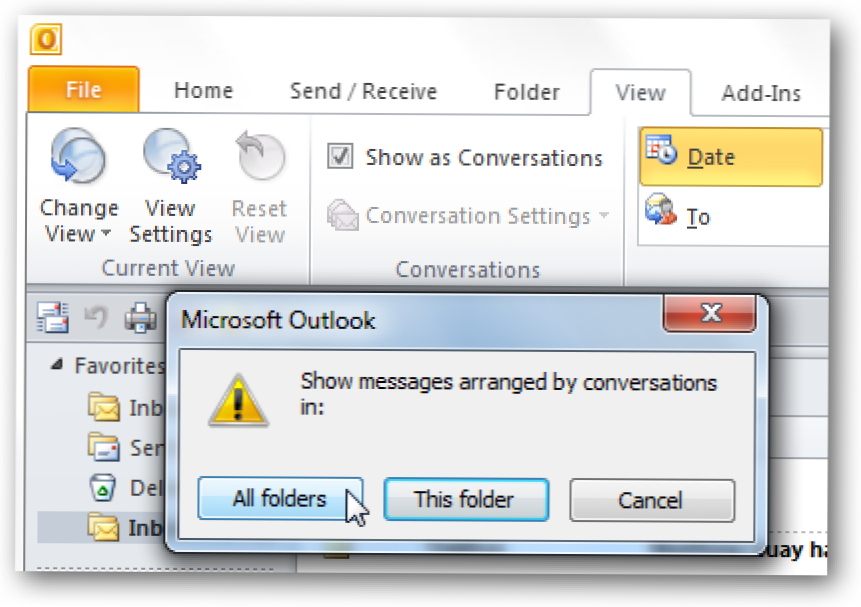 Korzystanie z widoku konwersacji w programie Outlook 2010 (Jak)