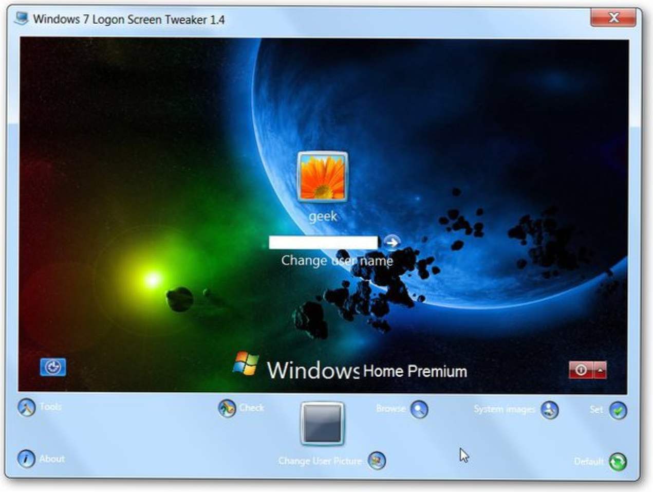 Windows 7 Logon Screen Tweaker Персонализира вашият фонов форум и още (Как да)